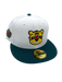 New Era Fitted Hat Adult Minnesota Wild New Era Chrome/Green Nordy Custom Side Patch 59FIFTY Fitted Hat - Men's