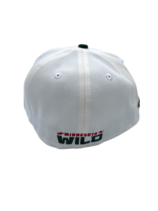 New Era Fitted Hat Adult Minnesota Wild New Era Chrome/Green Nordy Custom Side Patch 59FIFTY Fitted Hat - Men's