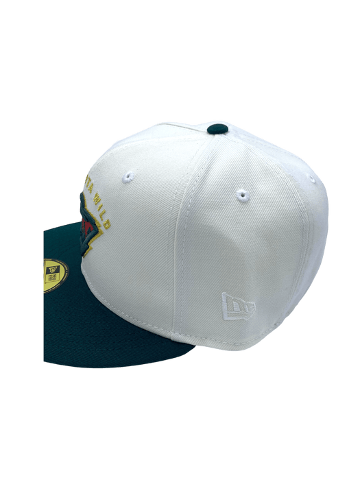 Adult Minnesota Wild New Era Chrome/Green SOH Custom Side Patch 59FIFTY Fitted Hat - Men's