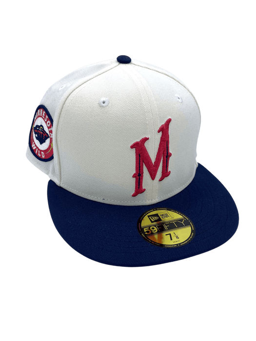 New Era Fitted Hat Adult Minnesota Wild New Era Chrome Wild Nights at the Ballpark 2.0 Custom Side Patch 59FIFTY Fitted Hat - Men's