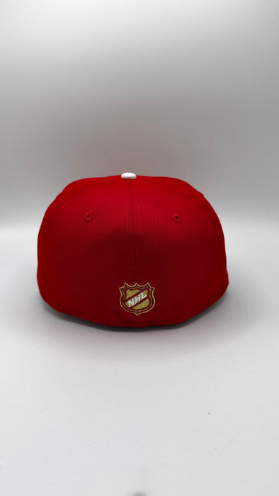 New Era Fitted Hat Adult Minnesota Wild New Era Golden Goal Custom 59FIFTY Fitted Hat - Men's