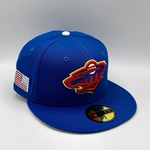 New Era Fitted Hat Adult Minnesota Wild New Era Goldy Boldy Custom 59FIFTY Fitted Hat - Men's