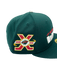 New Era Fitted Hat Adult Minnesota Wild New Era Green The Script Custom Side Patch 59FIFTY Fitted Hat - Men's