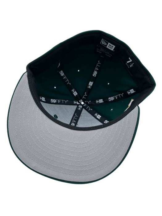 New Era Fitted Hat Adult Minnesota Wild New Era Green The Script Custom Side Patch 59FIFTY Fitted Hat - Men's