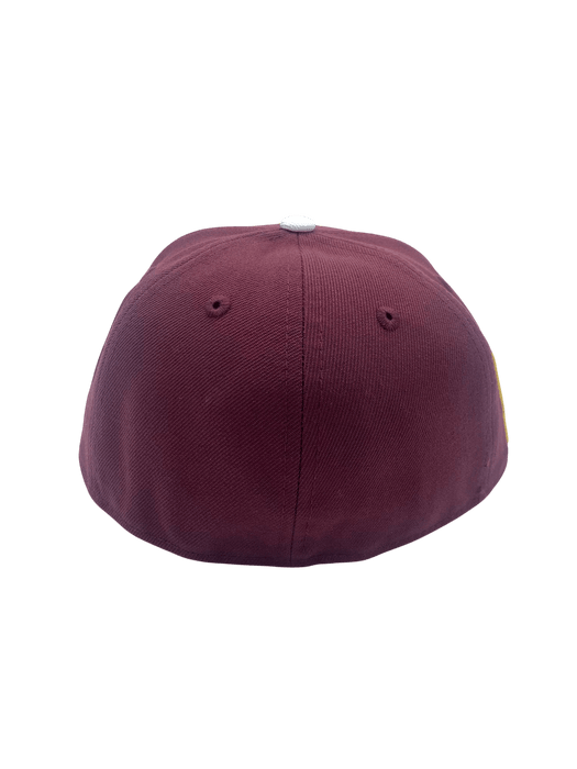 Adult Minnesota Wild New Era Maroon Custom Side Patch 59FIFTY Fitted Hat - Men's