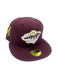 Adult Minnesota Wild New Era Maroon Custom Side Patch 59FIFTY Fitted Hat - Men's
