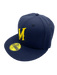 New Era Fitted Hat Adult Minnesota Wild New Era Navy Swarm Custom Side Patch 59FIFTY Fitted Hat - Men's