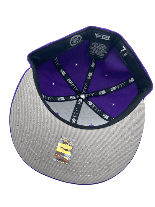 New Era Fitted Hat Adult Minnesota Wild New Era Purple Frost Custom 59FIFTY Fitted Hat - Men's