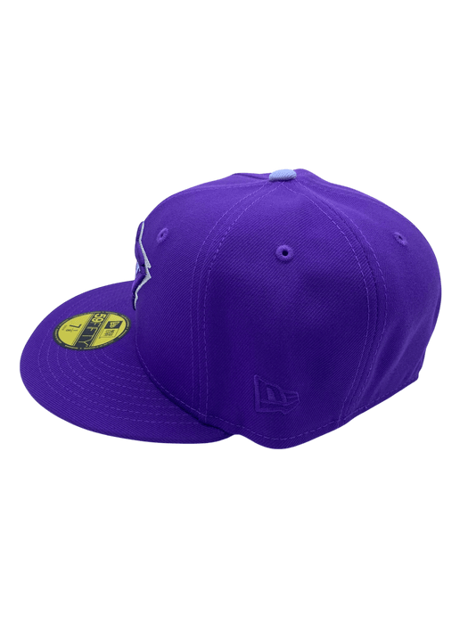 New Era Fitted Hat Adult Minnesota Wild New Era Purple Frost Custom 59FIFTY Fitted Hat - Men's