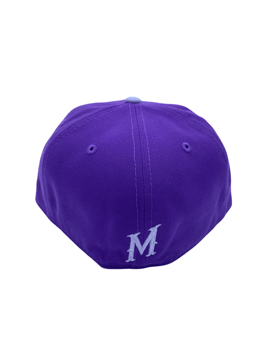 New Era Fitted Hat Adult Minnesota Wild New Era Purple Frost Custom 59FIFTY Fitted Hat - Men's