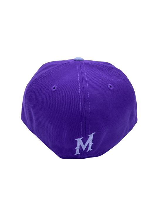New Era Fitted Hat Adult Minnesota Wild New Era Purple Frost Custom 59FIFTY Fitted Hat - Men's