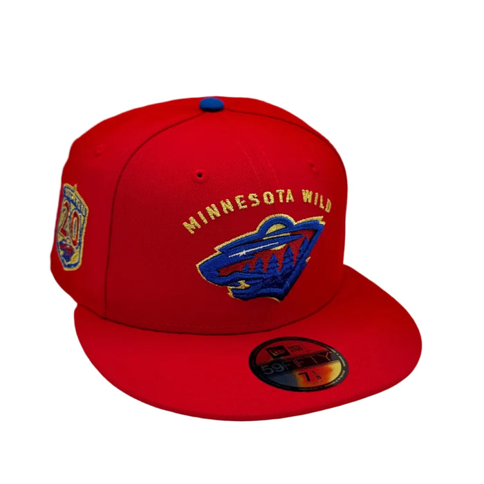 New Era Fitted Hat Adult Minnesota Wild New Era Rookie Of The Year Custom 59FIFTY Fitted Hat - Men's