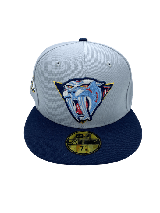 Adult Nashville Predators New Era Gray/Navy Custom Side Patch 59FIFTY Fitted Hat - Men's
