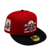 New Era Fitted Hat Adult Nebraska Cornhuskers Red New Era Navy NCAA Bonecrusher Custom 59FIFTY Fitted Hat - Men's