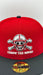 New Era Fitted Hat Adult Nebraska Cornhuskers Red New Era Navy NCAA Bonecrusher Custom 59FIFTY Fitted Hat - Men's