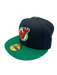 New Era Fitted Hat Adult New Jersey Devils New Era Black/Green Classic Custom Side Patch 59FIFTY Fitted Hat - Men's