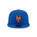 New Era Fitted Hat Adult New York Mets New Era Blue Home Authentic Collection On-Field 59FIFTY Fitted Hat - Men's