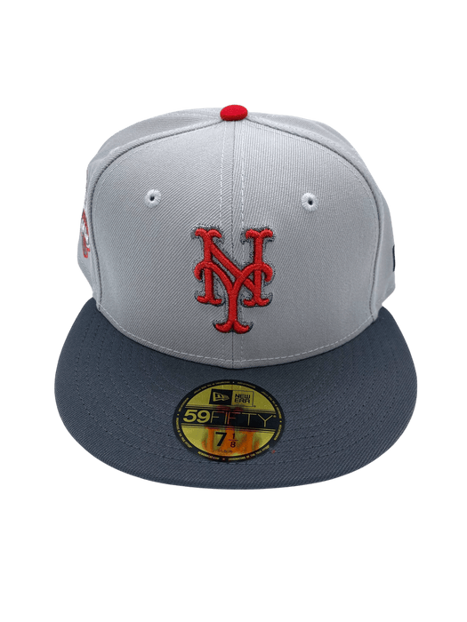 Adult New York Mets New Era Gray 50th Anniversary Side Patch 59FIFTY Fitted Hat - Men's