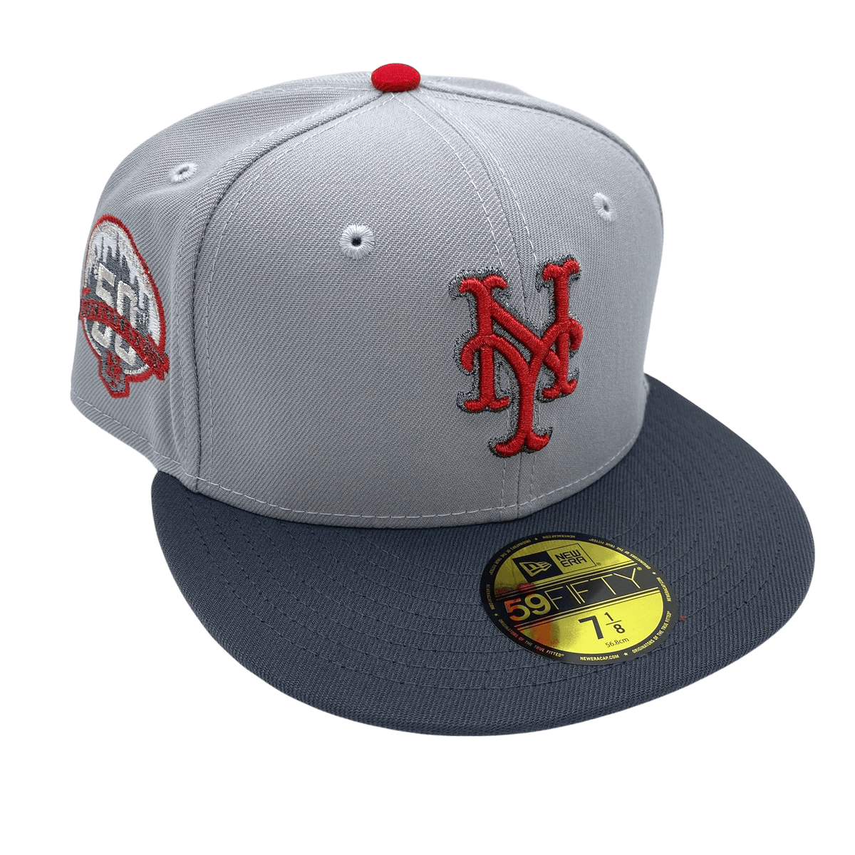 Adult New York Mets New Era Gray 50th Anniversary Side Patch 59FIFTY F