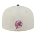 New Era Fitted Hat Adult New York Yankees New Era Chrome 2 Tone Chain Stitch Logo 59FIFTY Fitted Hat - Men's
