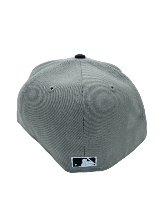 New Era Fitted Hat Adult New York Yankees New Era Gray/Black Iris Custom Side Patch 59FIFTY Fitted Hat - Men's