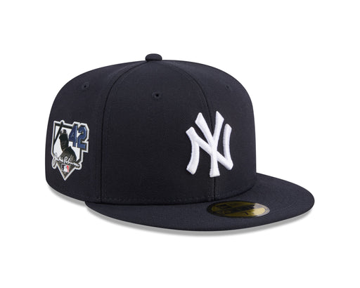 New Era Fitted Hat Adult New York Yankees New Era Navy 2026 Jackie Robinson Day Side Patch On Field 59FIFTY Fitted Hat - Men's