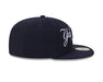 Adult New York Yankees New Era Navy Overlap 59FIFTY Fitted Hat - Men's