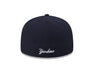 Adult New York Yankees New Era Navy Overlap 59FIFTY Fitted Hat - Men's