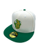 New Era Fitted Hat Adult North Dakota State Bison New Era Chrome/Green Custom Side Patch 59FIFTY Fitted Hat - Men's