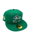 New Era Fitted Hat Adult Notre Dame Fighting Irish New Era Green Iris Custom Side Patch 59FIFTY Fitted Hat - Men's
