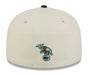 New Era Fitted Hat Adult Oakland A's New Era Chrome 2 Tone Chain Stitch Logo 59FIFTY Fitted Hat - Men's