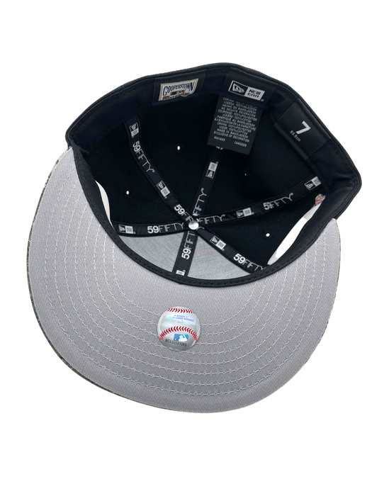 New Era Fitted Hat Adult Oakland Athletics New Era Black/Camo Custom 59FIFTY Fitted Hat - Men's