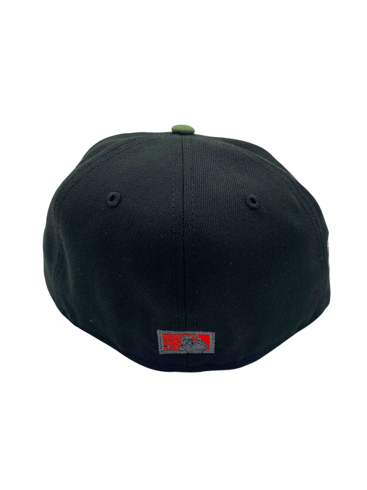 New Era Fitted Hat Adult Oakland Athletics New Era Black/Camo Custom 59FIFTY Fitted Hat - Men's