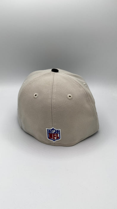 Adult Oakland Raiders New Era Black ROSE BOWL RAIDERS Custom Side Patch 59FIFTY Fitted Hat - Men's
