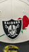 Adult Oakland Raiders New Era Black ROSE BOWL RAIDERS Custom Side Patch 59FIFTY Fitted Hat - Men's