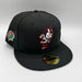 New Era Fitted Hat Adult Ohio State Buckeyes Black New Era NCAA 'Brutus' Custom 59FIFTY Fitted Hat - Men's