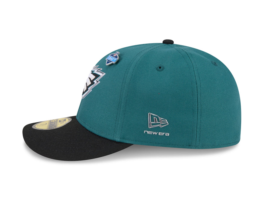 New Era Fitted Hat Adult Philadelphia Eagles New Era Team Color 2026 NFL Draft 59FIFTY Fitted Hat - Men's