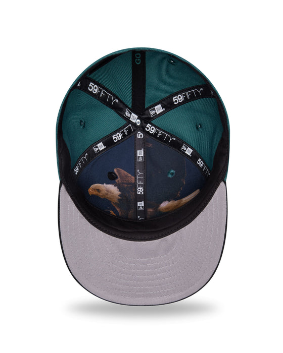 New Era Fitted Hat Adult Philadelphia Eagles New Era Team Color 2026 NFL Draft 59FIFTY Fitted Hat - Men's