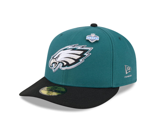 New Era Fitted Hat Adult Philadelphia Eagles New Era Team Color 2026 NFL Draft 59FIFTY Fitted Hat - Men's