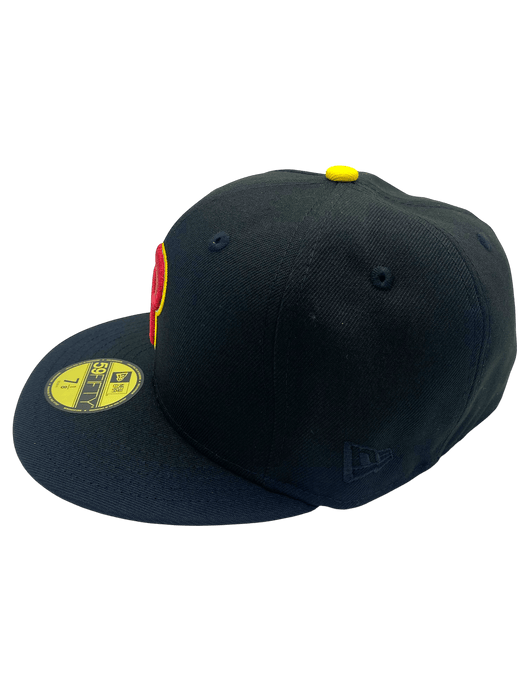 Adult Philadelphia Phillies New Era Black Movie Pack Custom Side Patch 59FIFTY Fitted Hat - Men's