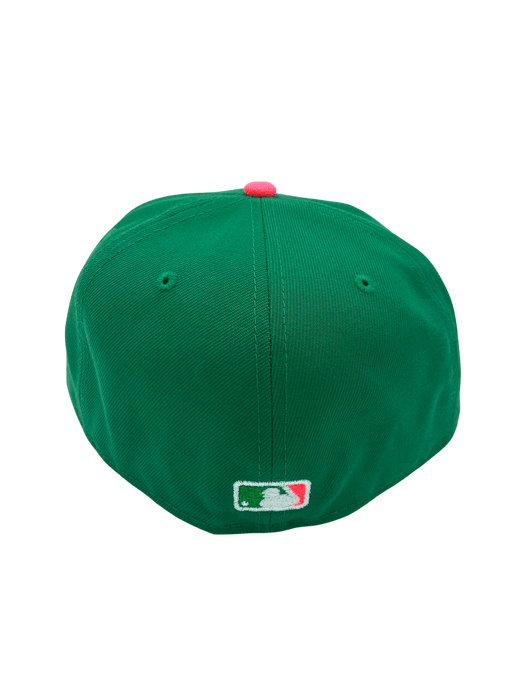 New Era Fitted Hat Adult Philadelphia Phillies New Era Green/Red The Phanatic Custom Side Patch 59FIFTY Fitted Hat - Men's