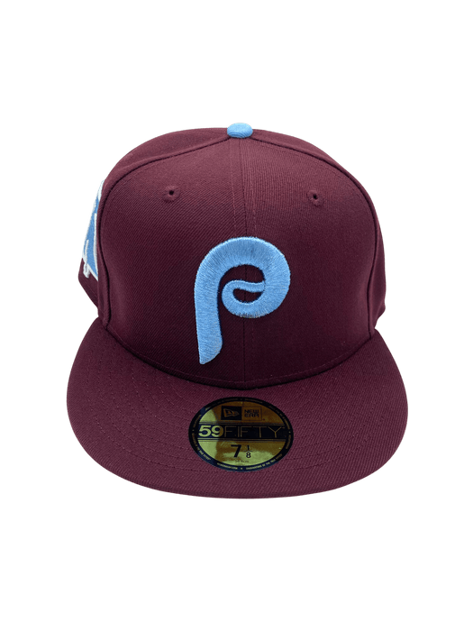 Adult Philadelphia Phillies New Era Maroon Remix Side Patch 59FIFTY Fitted Hat - Men's