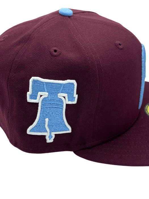 Adult Philadelphia Phillies New Era Maroon Remix Side Patch 59FIFTY Fitted Hat - Men's