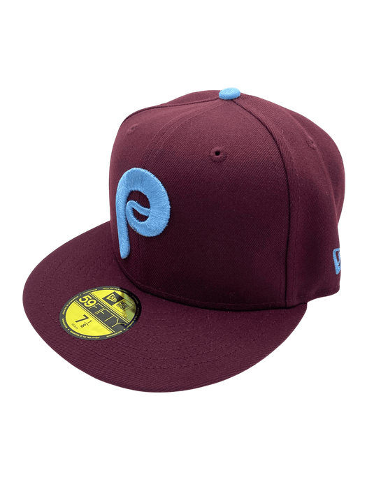 Adult Philadelphia Phillies New Era Maroon Remix Side Patch 59FIFTY Fitted Hat - Men's
