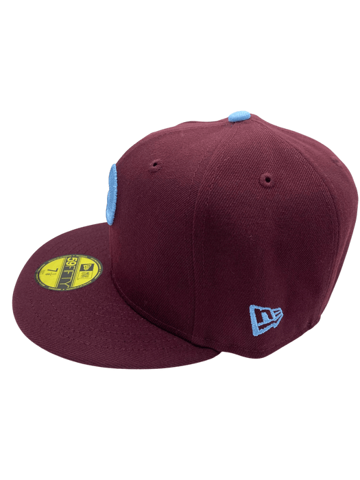 Adult Philadelphia Phillies New Era Maroon Remix Side Patch 59FIFTY Fitted Hat - Men's