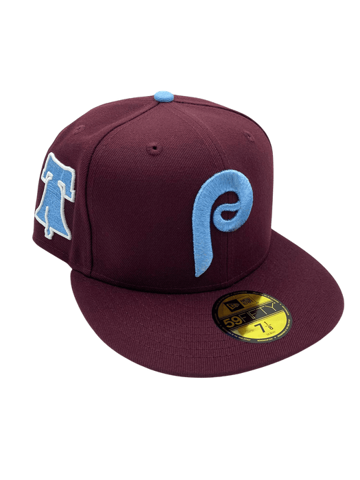 Adult Philadelphia Phillies New Era Maroon Remix Side Patch 59FIFTY Fitted Hat - Men's