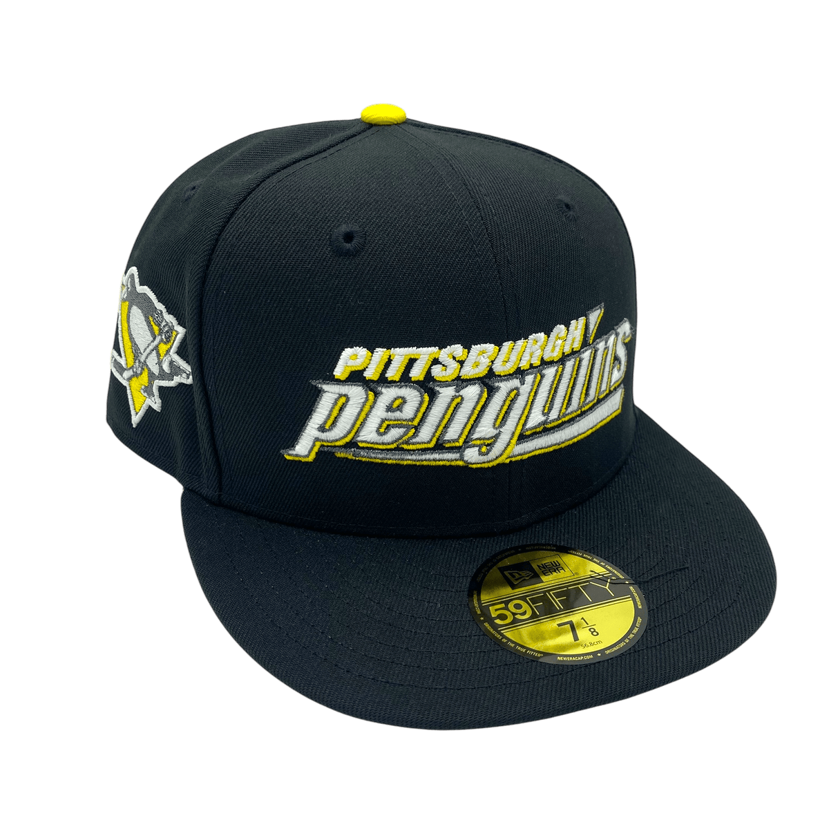 Pittsburgh Penguins NHL 9FIFTY Script A-Frame Hat - Black | Adjustable