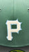 New Era Fitted Hat Adult Pittsburgh pirates New Era Icy Ivory Custom 59FIFTY Fitted Hat - Men's