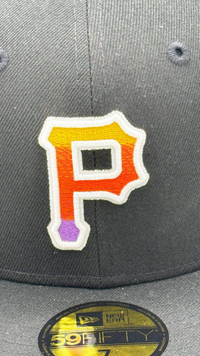 New Era Fitted Hat Adult Pittsburgh pirates New Era Powerline Custom 59FIFTY Fitted Hat - Men's