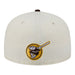 New Era Fitted Hat Adult San Diego Padres New Era Chrome 2 Tone Chain Stitch Logo 59FIFTY Fitted Hat - Men's